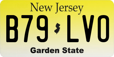 NJ license plate B79LVO