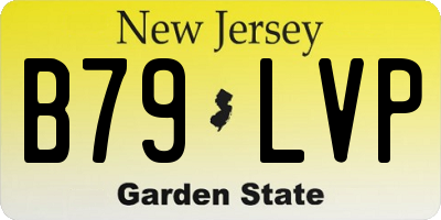 NJ license plate B79LVP