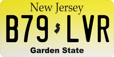 NJ license plate B79LVR