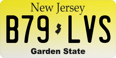 NJ license plate B79LVS