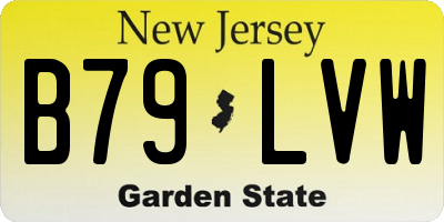 NJ license plate B79LVW