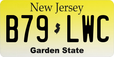 NJ license plate B79LWC