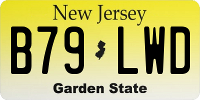 NJ license plate B79LWD