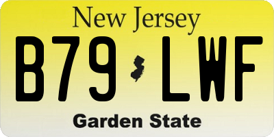 NJ license plate B79LWF