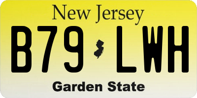 NJ license plate B79LWH