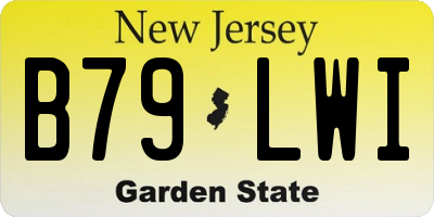 NJ license plate B79LWI