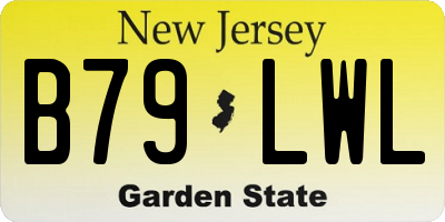 NJ license plate B79LWL
