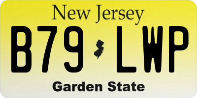 NJ license plate B79LWP