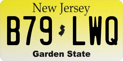 NJ license plate B79LWQ
