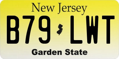 NJ license plate B79LWT