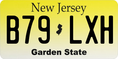 NJ license plate B79LXH