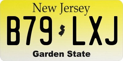 NJ license plate B79LXJ