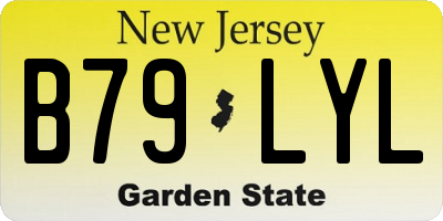 NJ license plate B79LYL