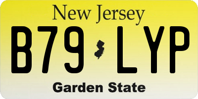 NJ license plate B79LYP