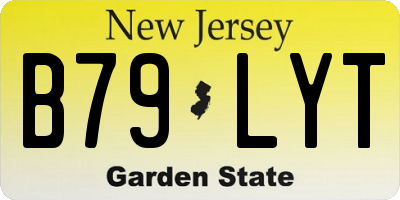 NJ license plate B79LYT
