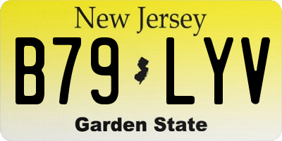 NJ license plate B79LYV