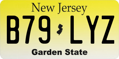 NJ license plate B79LYZ