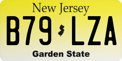NJ license plate B79LZA