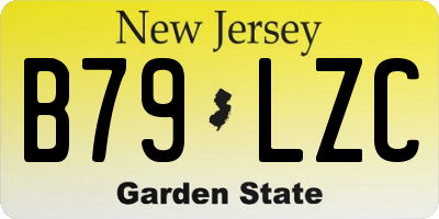 NJ license plate B79LZC