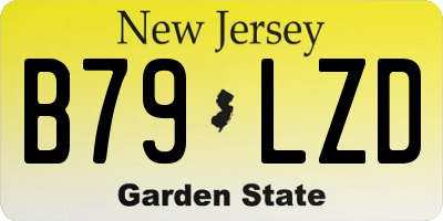 NJ license plate B79LZD