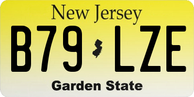 NJ license plate B79LZE