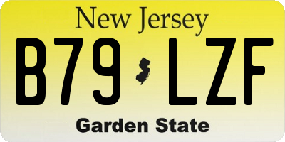NJ license plate B79LZF