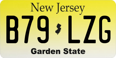 NJ license plate B79LZG