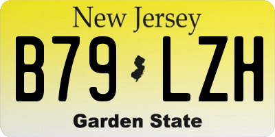 NJ license plate B79LZH