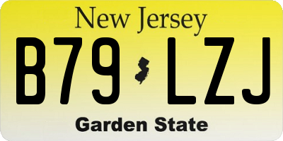 NJ license plate B79LZJ