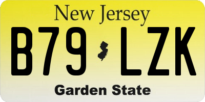 NJ license plate B79LZK