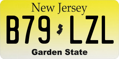 NJ license plate B79LZL