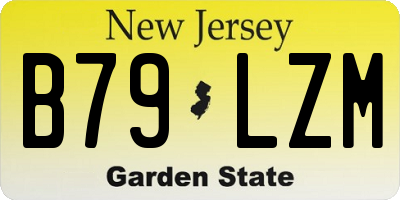 NJ license plate B79LZM