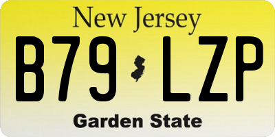 NJ license plate B79LZP