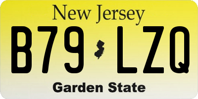 NJ license plate B79LZQ