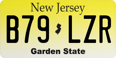 NJ license plate B79LZR