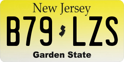 NJ license plate B79LZS