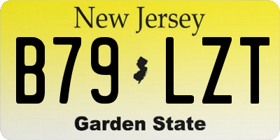 NJ license plate B79LZT