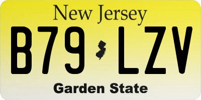NJ license plate B79LZV