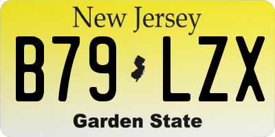 NJ license plate B79LZX
