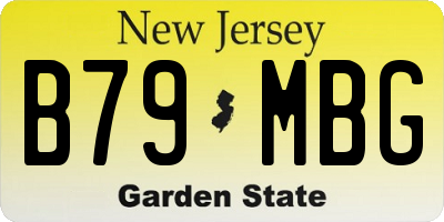 NJ license plate B79MBG