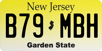 NJ license plate B79MBH