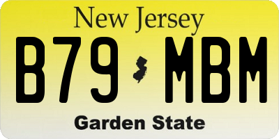 NJ license plate B79MBM