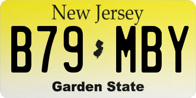 NJ license plate B79MBY