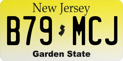 NJ license plate B79MCJ