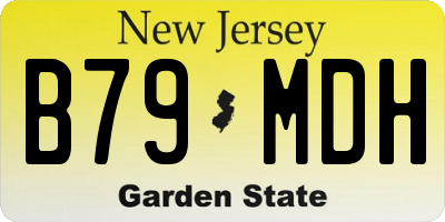 NJ license plate B79MDH