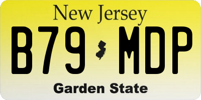NJ license plate B79MDP