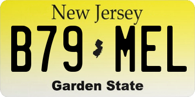 NJ license plate B79MEL