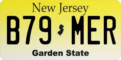 NJ license plate B79MER