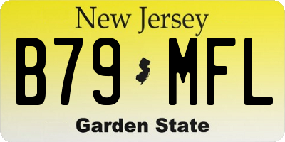 NJ license plate B79MFL