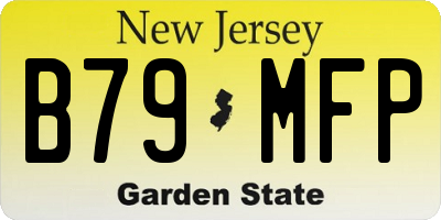 NJ license plate B79MFP